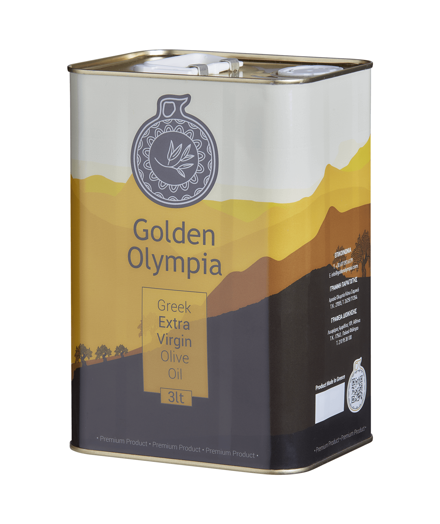 Αγνό Έξτρα Παρθένο Ελαιόλαδο Golden Olympia 3LT